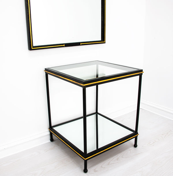 Zeugma CT378 Black and Gold Side Table