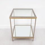 Zeugma CT378 Champagne & Gold Side Table