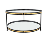 CT393 Black & Gold Coffee Table