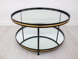 Zeugma CT393 Black & Gold Coffee Table