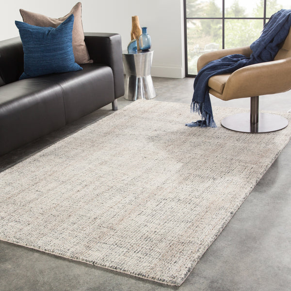 Jaipur Living Ritz Handmade Solid Gray/ Ivory Area Rug (8'6"X11'6")