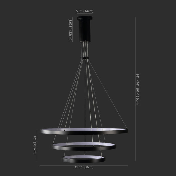 Safavieh Meranda 3 Tier Chandelier CTL1001A