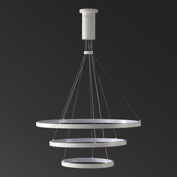 Safavieh Meranda 3 Tier Chandelier White Metal / Plastic CTL1001B