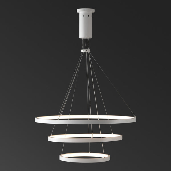 Safavieh Meranda 3 Tier Chandelier White Metal / Plastic CTL1001B