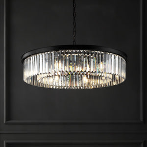 Safavieh Jennaya Crystal Chandelier Black Metal / Crystal CTL1002A
