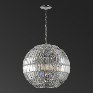 Safavieh Demarco Small Crystal Chandelier Chrome Metal / Crystal CTL1004A