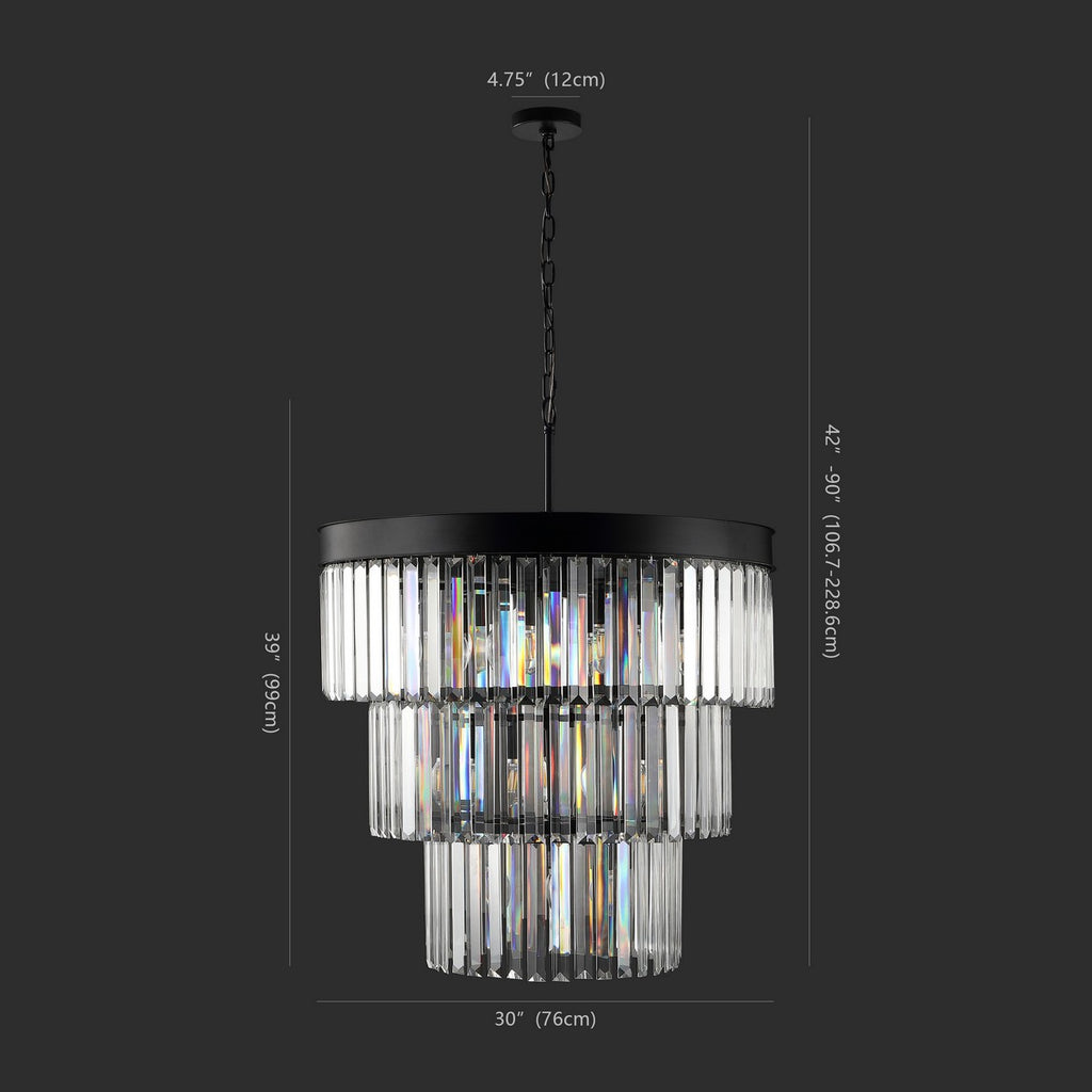 Safavieh Coulette 3 Tier Crystal Chandelier