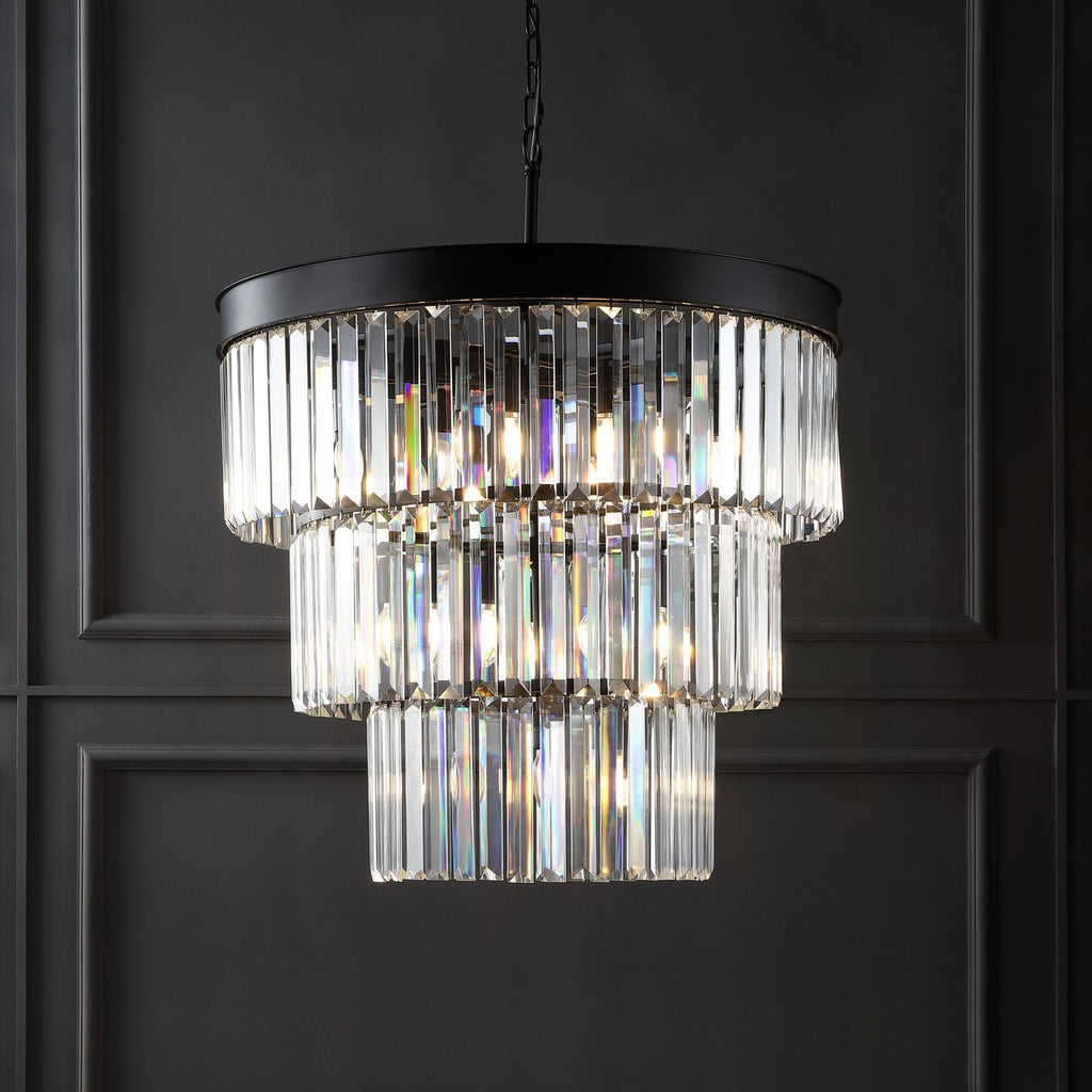 Safavieh Coulette 3 Tier Crystal Chandelier