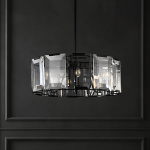 Safavieh Esperanza Crystal Chandelier Black Metal / Crystal CTL1012A