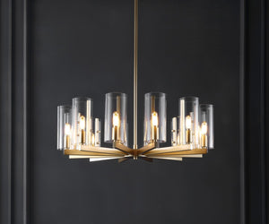 Safavieh Benicio Gold Chandelier Gold Metal / Glass CTL1014A
