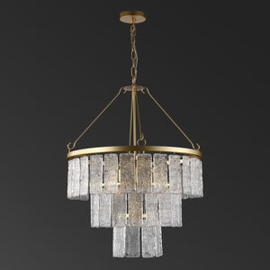 Safavieh Marjory 3 Tier Chandelier Gold Metal / Glass CTL1015A