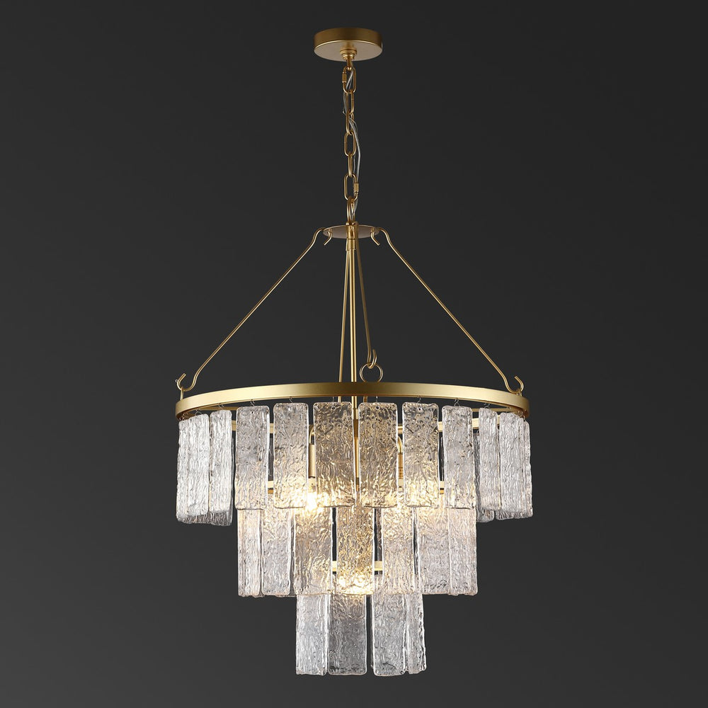Safavieh Marjory 3 Tier Chandelier Gold Metal / Glass CTL1015A