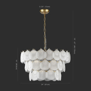 Safavieh Gutierrez 3 Tier Glass Chandelier XI22 CTL1016A
