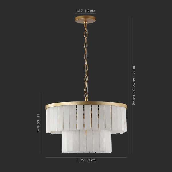 Safavieh Kiandra Marble 2 Tier Chandelier XI22 CTL1020A