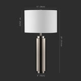 Safavieh Terry Metal Pillar Table Lamp XI22 CTL1025B