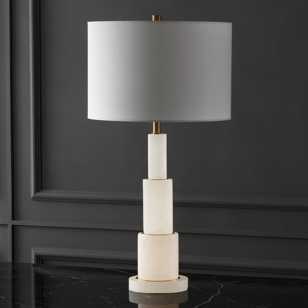 Safavieh Gardiner Alabaster Tiered Table Lamp XI22 CTL1035A