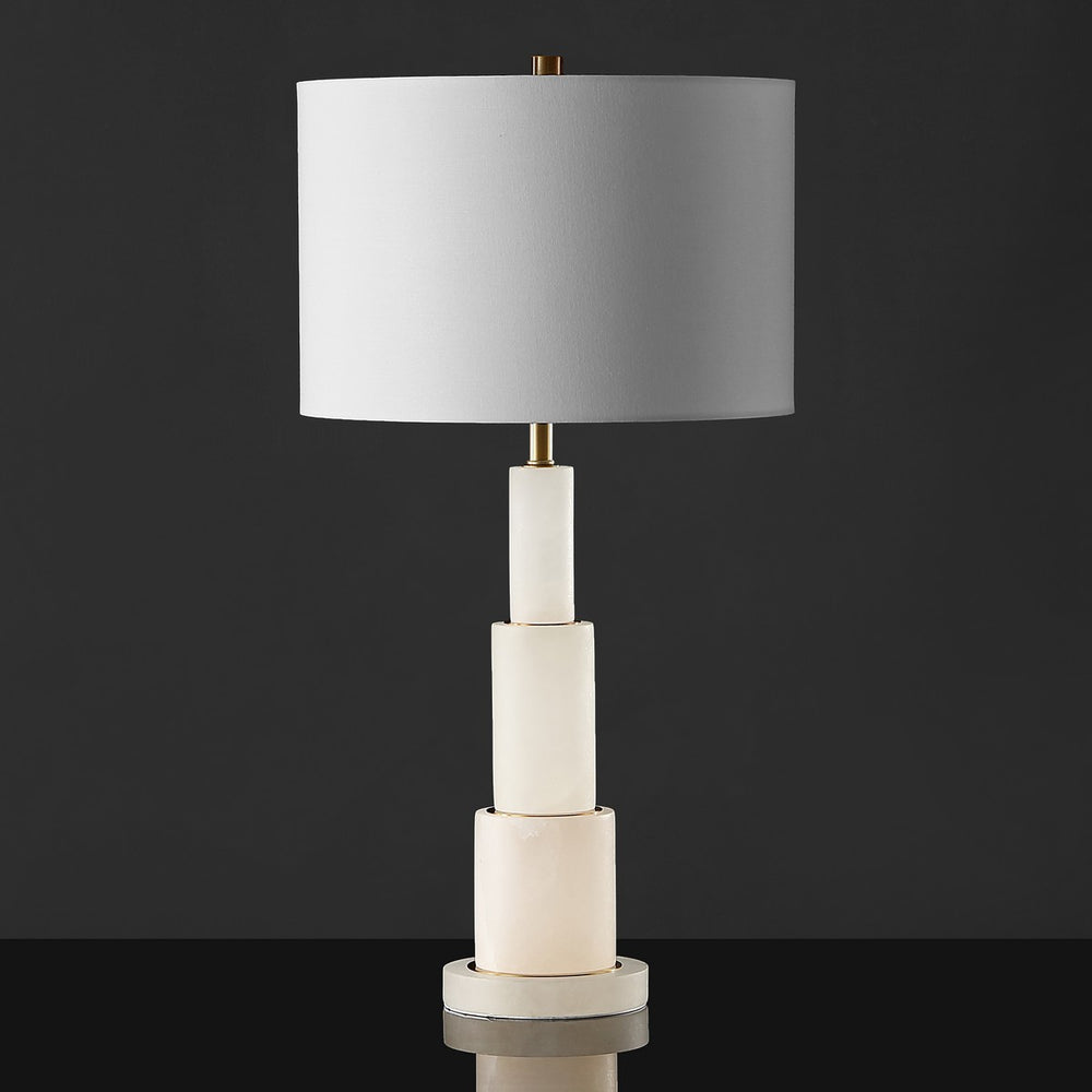 Safavieh Gardiner Alabaster Tiered Table Lamp XI22 CTL1035A