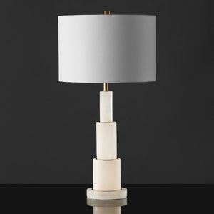 Safavieh Gardiner Alabaster Tiered Table Lamp XI22 CTL1035A