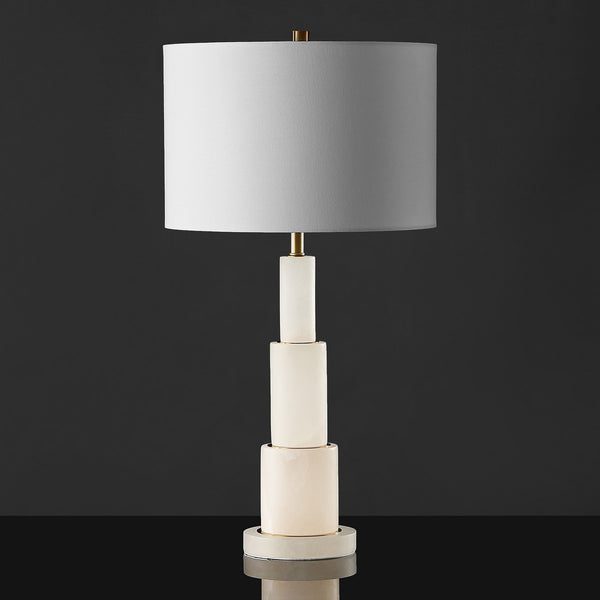Safavieh Gardiner Alabaster Tiered Table Lamp XI22 CTL1035A