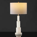 Safavieh Gardiner Alabaster Tiered Table Lamp XI22 CTL1035A