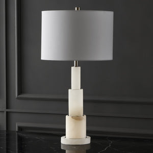Safavieh Gardiner Alabaster Tiered Table Lamp XI22 CTL1035B