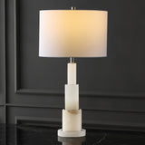 Safavieh Gardiner Alabaster Tiered Table Lamp XI22 CTL1035B