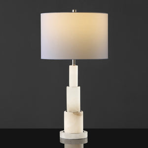 Safavieh Gardiner Alabaster Tiered Table Lamp XI22 CTL1035B