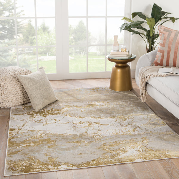 Jaipur Living Catalyst Collection CTY02 Cisco 35% Metallic Polyester 35% Polypropylene 30% Polyester Machine Made Modern Abstract Rug RUG152312