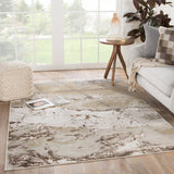 Jaipur Living Cisco Abstract Gray/ Brown Area Rug (7'10"X10'6")
