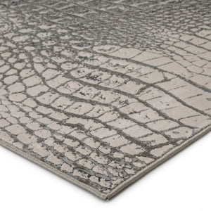 Jaipur Living Canberra Animal Gray/ Black Runner Rug (3'3"X12')