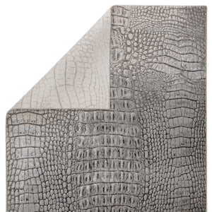 Jaipur Living Canberra Animal Gray/ Black Runner Rug (3'3"X12')