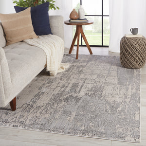 Jaipur Living Calibra Abstract Gray/ Silver Area Rug (9'6"X13')