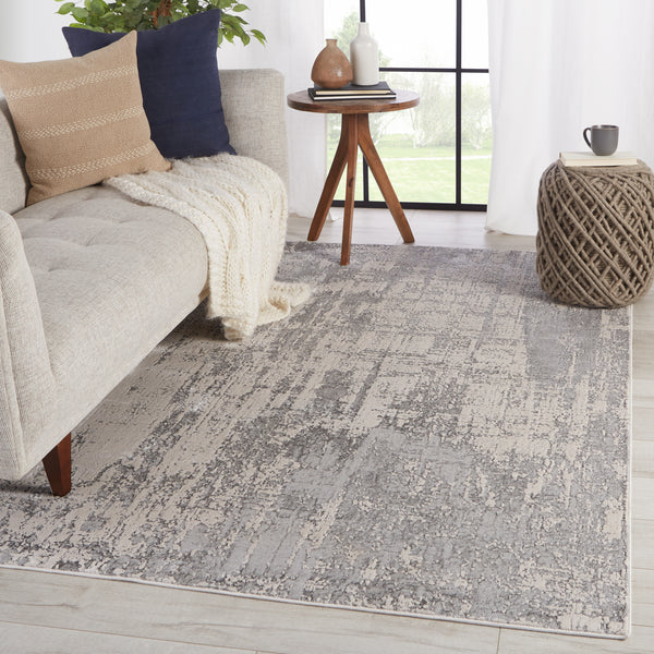 Jaipur Living Calibra Abstract Gray/ Silver Area Rug (9'6"X13')