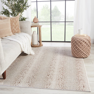 Jaipur Living Axis Animal Light Gray/ Brown Area Rug (9'6"X13')