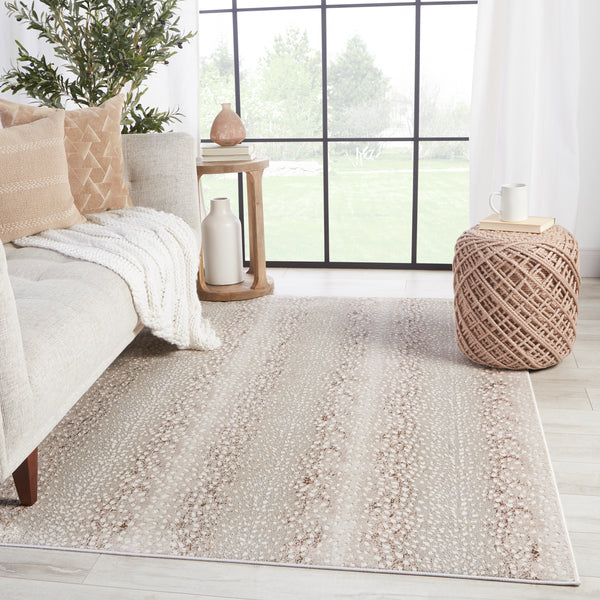 Jaipur Living Axis Animal Light Gray/ Brown Area Rug (9'6"X13')