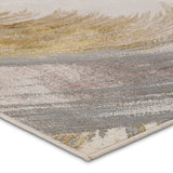 Jaipur Living Catalyst Zione CTY19 Power Loomed 65% Polyester 35% Polypropylene Abstract Area Rug Gold 65% Polyester 35% Polypropylene RUG155842