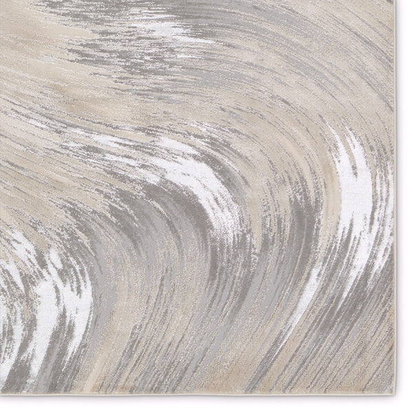 Jaipur Living Catalyst Zione CTY20 Power Loomed 65% Polyester 35% Polypropylene Abstract Area Rug Taupe 65% Polyester 35% Polypropylene RUG155848