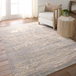 Jaipur Living Catalyst Sanford CTY25 Power Loomed 65% Polyester 35% Polypropylene Abstract Area Rug Slate 65% Polyester 35% Polypropylene RUG155878