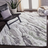 Century 300 Century 324 Contemporary Power Loomed 100% Polypropylene Rug Grey / Green