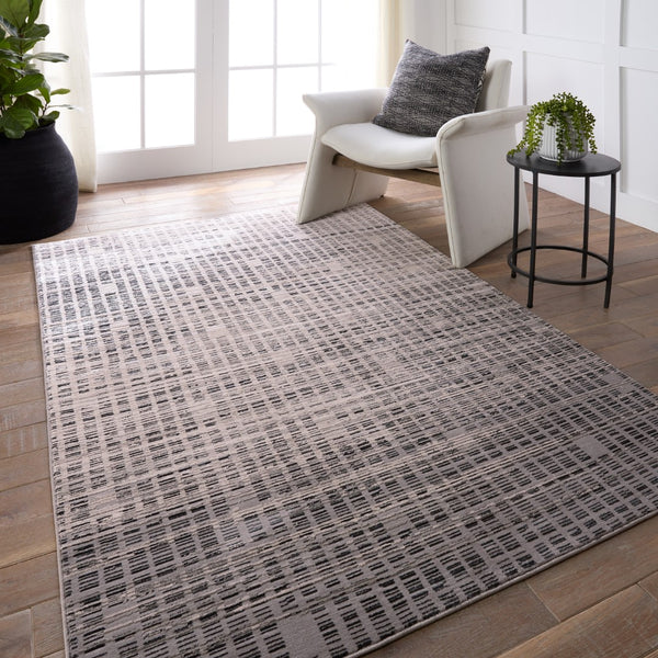Jaipur Living Catalyst Siran CTY32 Powerloomed Machine Made Indoor Modern Rug Gray 9'3" x 13'