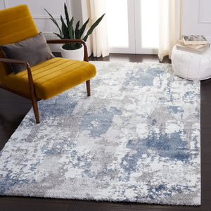 Century 300 Century 339 Contemporary Power Loomed 100% Polypropylene Rug Grey / Blue