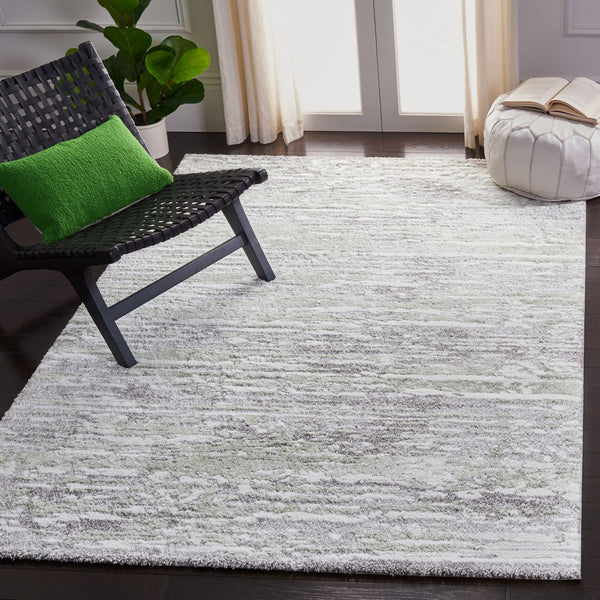 Century 300 Century 350 Contemporary Power Loomed 100% Polypropylene Rug Grey / Green