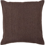 Chandra Rugs Pillows 100% Wool Handmade Contemporary Pillows (With Polyester Fill Insert) Brown 1'10 x 1'10