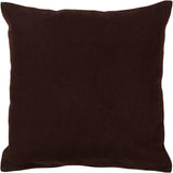 Chandra Rugs Pillows 100% Wool Handmade Contemporary Pillows (With Polyester Fill Insert) Brown 1'10 x 1'10