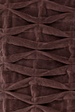 Chandra Rugs Pillows Cotton/Velvet Handmade Contemporary Pillows (With Polyester Fill Insert) Brown 1'10 x 1'10