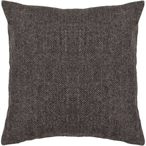 Chandra Rugs Pillows 100% Wool Handmade Contemporary Pillows (With Polyester Fill Insert) Grey 1'10 x 1'10