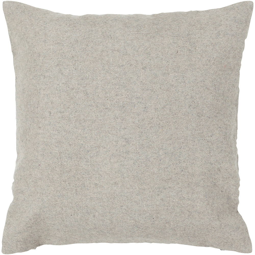 Chandra Rugs Pillows 100% Wool Handmade Contemporary Pillows (With Polyester Fill Insert) Grey 1'10 x 1'10