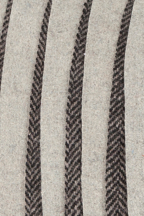 Chandra Rugs Pillows 100% Wool Handmade Contemporary Pillows (With Polyester Fill Insert) Grey 1'10 x 1'10