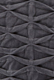 Chandra Rugs Pillows Cotton/Velvet Handmade Contemporary Pillows (With Polyester Fill Insert) Grey 1'10 x 1'10