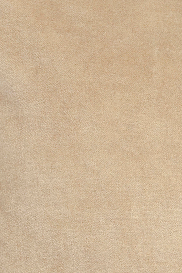 Chandra Rugs Pillows Cotton/Velvet Handmade Contemporary Pillows (With Polyester Fill Insert) Beige 1'10 x 1'10